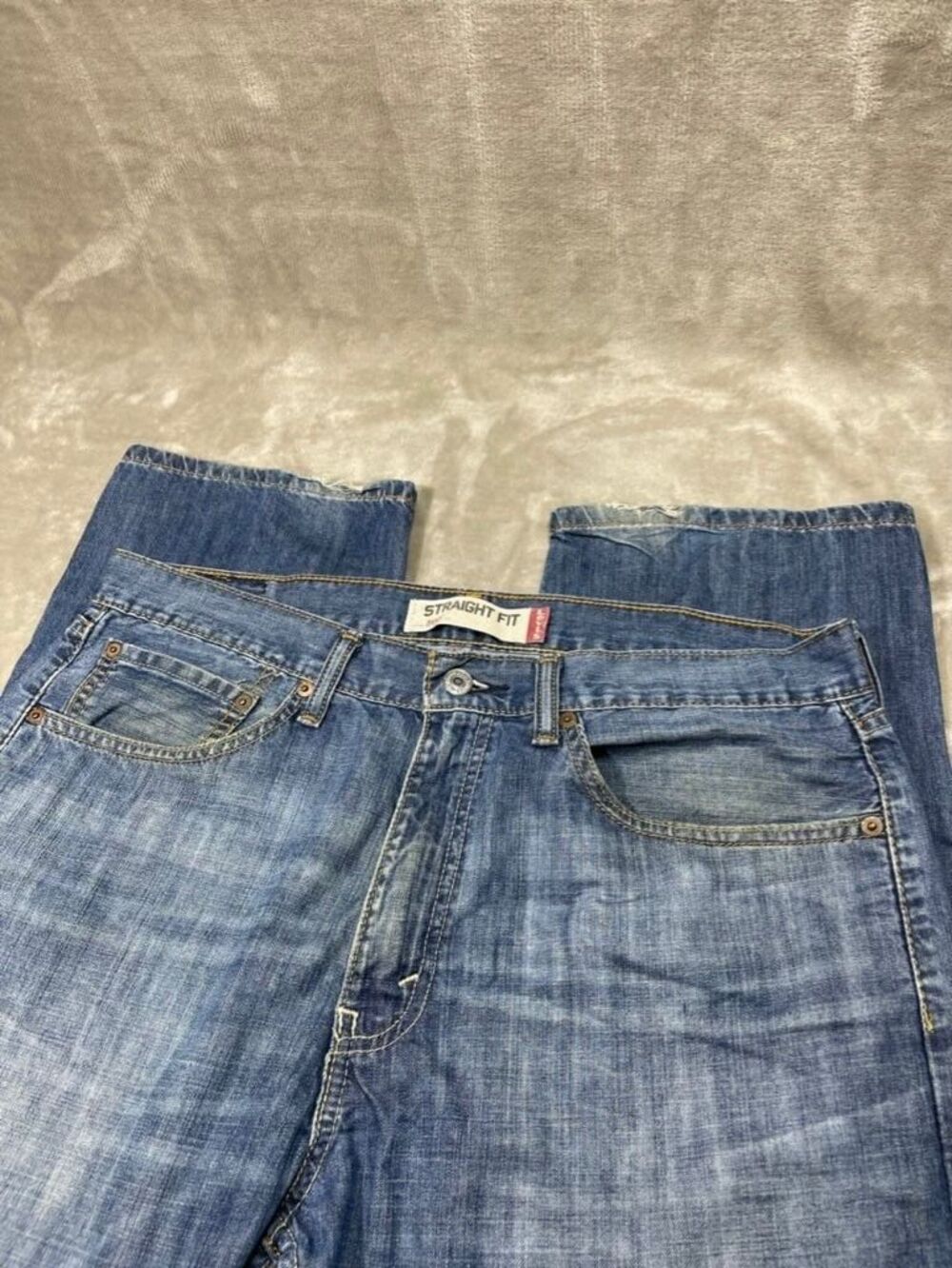 Levi's 505 Straight Fit Leg Jeans Men Size 34x32 Cotton Denim Medium Wash